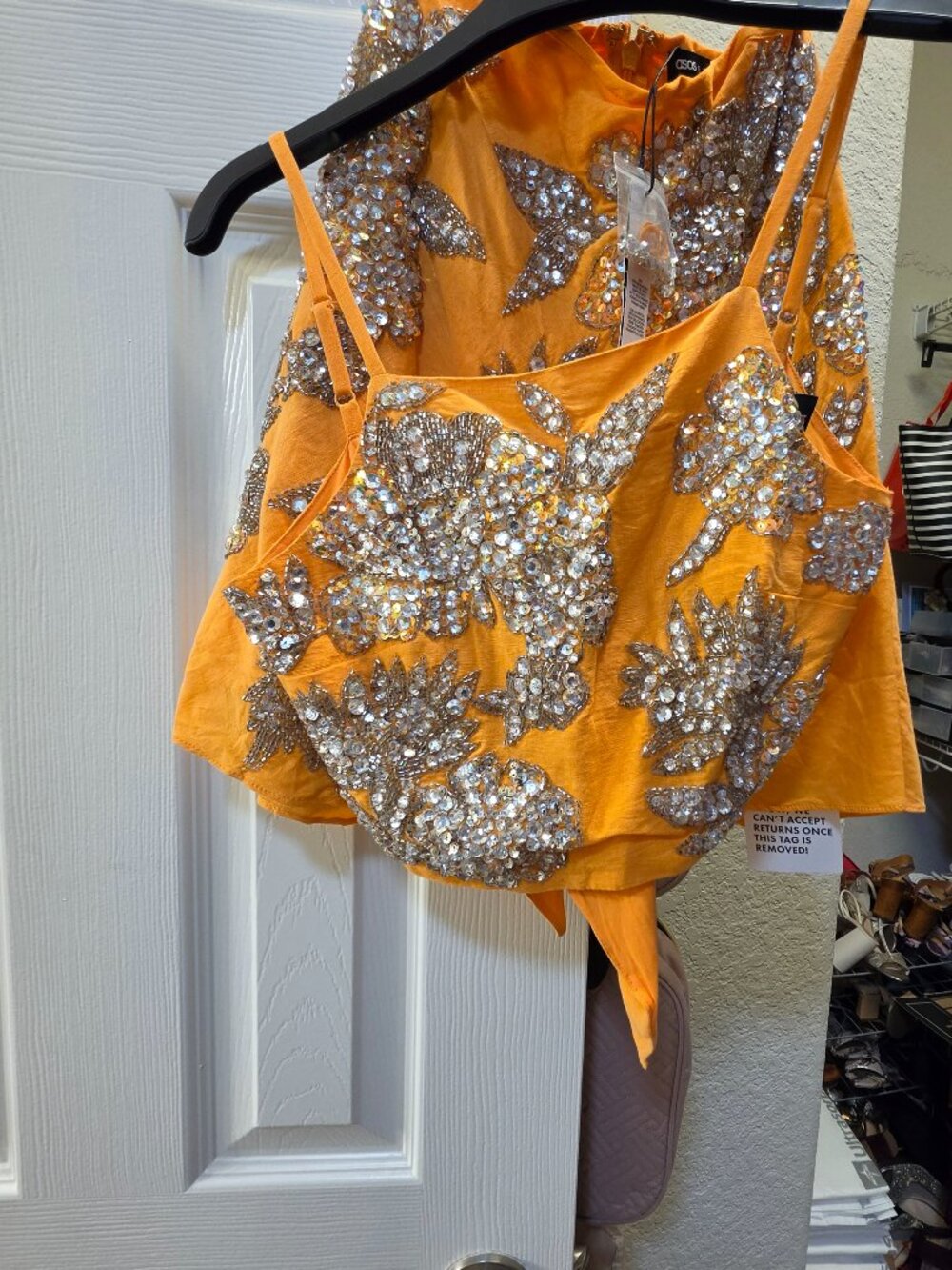 BeautifulBeaded Sequin jewel skirt set size 2